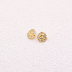 10pcs Zinc Alloy Faux Diamonds Buttons Butterfly Sewing Buttons