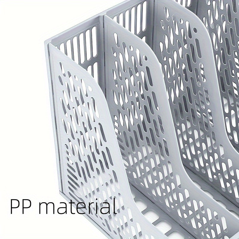12pcs File Storage Rack Desktop File Holder for Home and Office