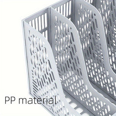 12pcs File Storage Rack Desktop File Holder for Home and Office