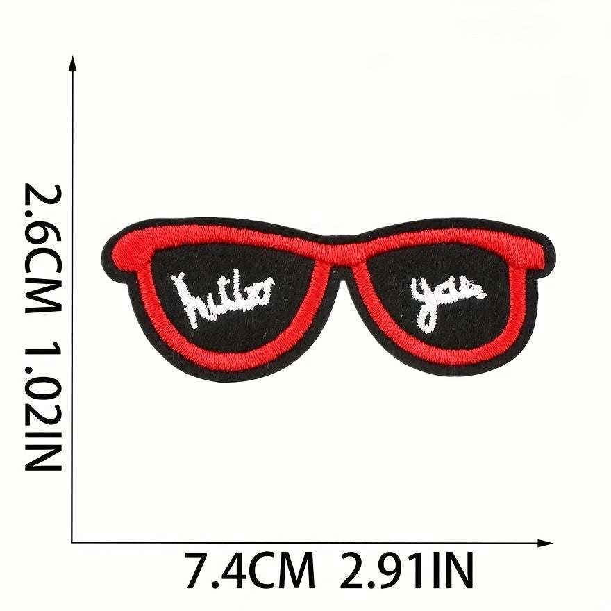 32pc Embroidery Stickers Men Cartoon Patches Clothes Iron on Clothing Accessorie