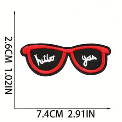 32pc Embroidery Stickers Men Cartoon Patches Clothes Iron on Clothing Accessorie