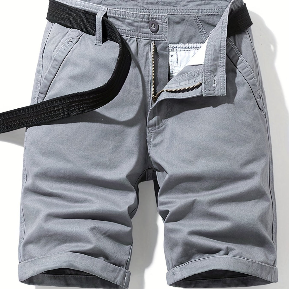 Men's Casual Cotton Cargo Shorts for Summer Outdoor Activities