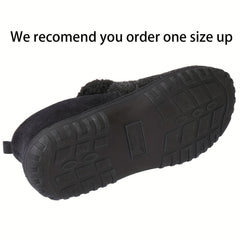 Men's Memory Foam Cozy Slippers With Fleece Lining