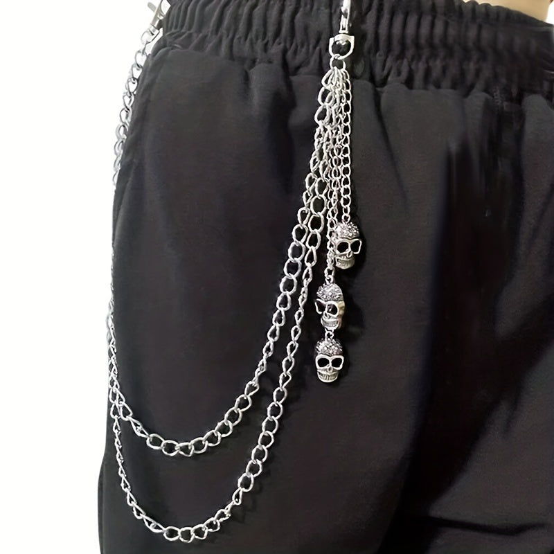 Skull Chains Men's Decorative Pant Chain Jeans Waist Chains