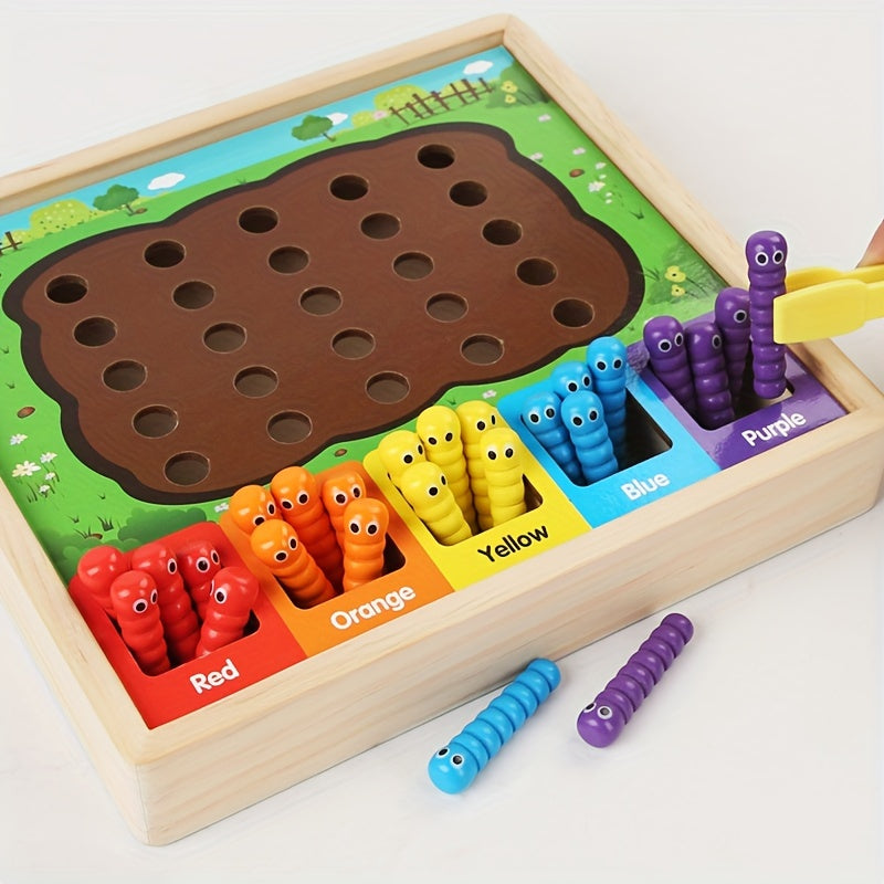 Wooden Bug Catching Game for Kids - Back to School Fun!