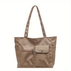 Casual Pocket Tote Bag Shoulder Handbag for Work School Travel