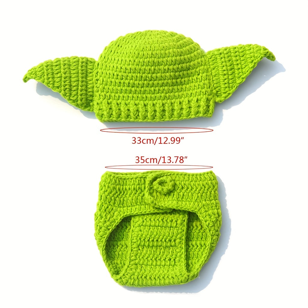 Green Woolen Baby Photo Clothes Photography Costume