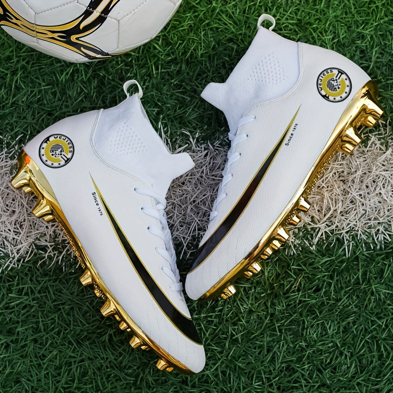 Non Slip Shockproof Soccer Spikes Cleats Lightweight Turf Soccer Shoes