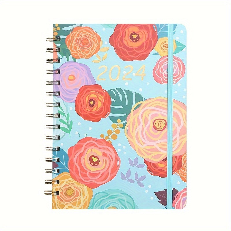 A5 Spiral Schedule Book Planner Weekly Monthly Annual Calendar Notepad