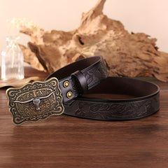 Men's Retro Western Cowboy Belt for Pants Jeans