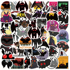 50pcs Cartoon Bat Series Stickers Laptop Water Cup Decorative Stickers