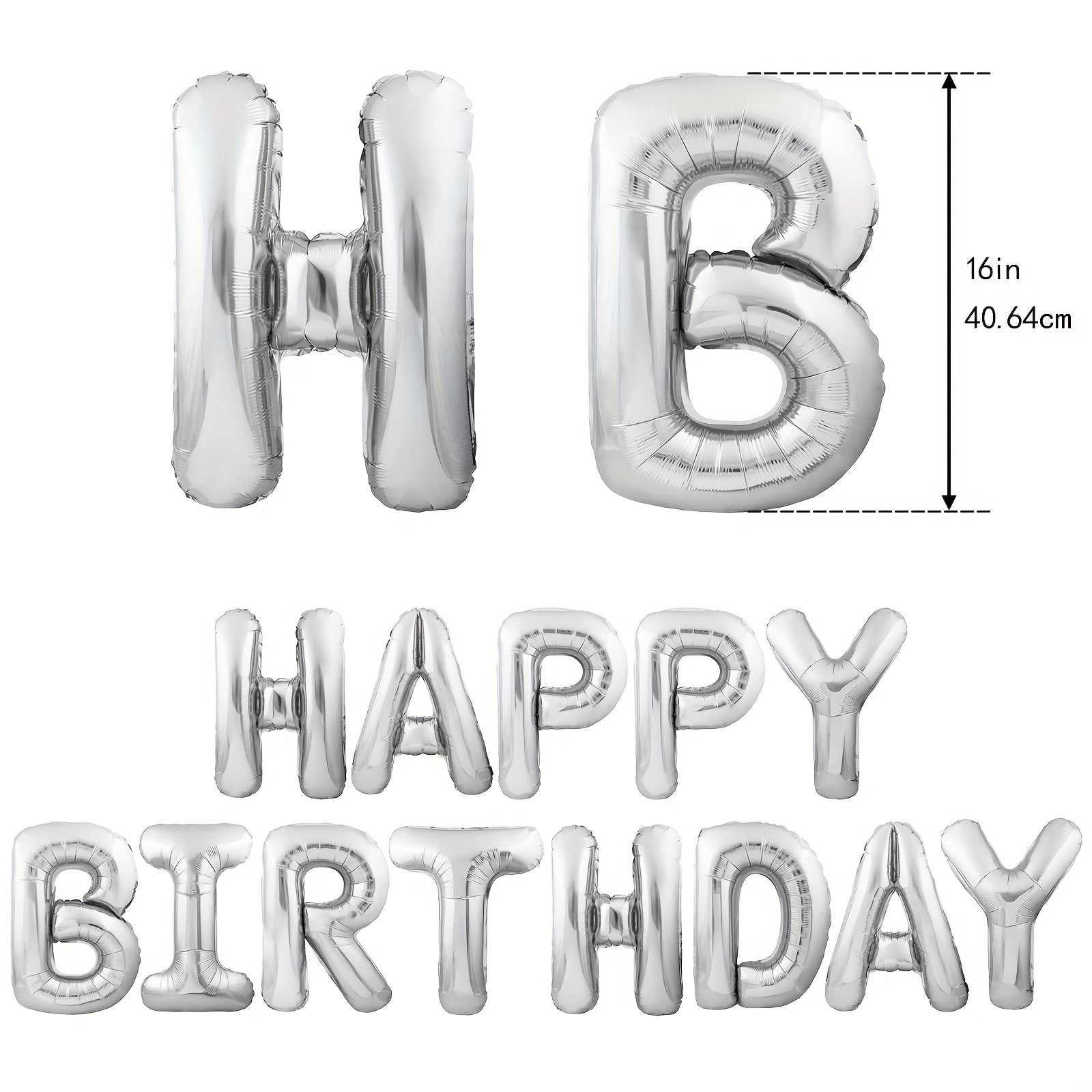 Happy Birthday Banner Balloons Set Kids Party Supplies