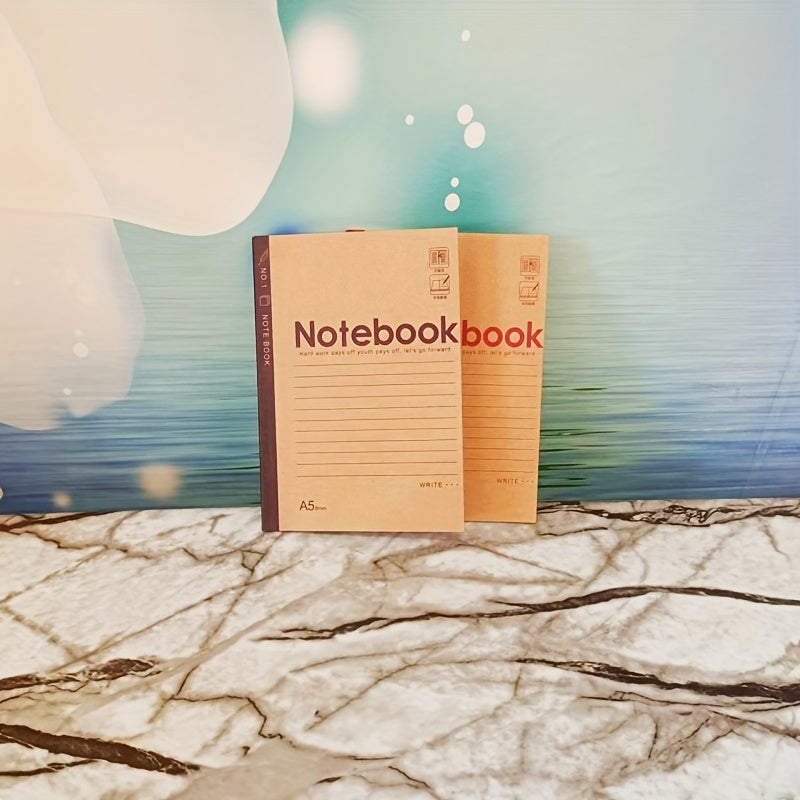 2pcs Horizontal Grid Notebook for School Study Thick & Durable