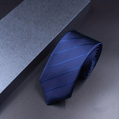 Navy Stripe Formal Tie Men Neckties