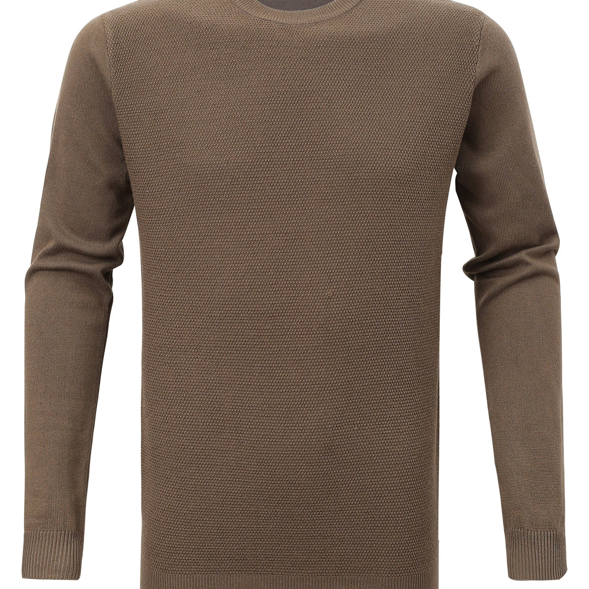 Men's High Stretch Crew Neck Pullover Sweater