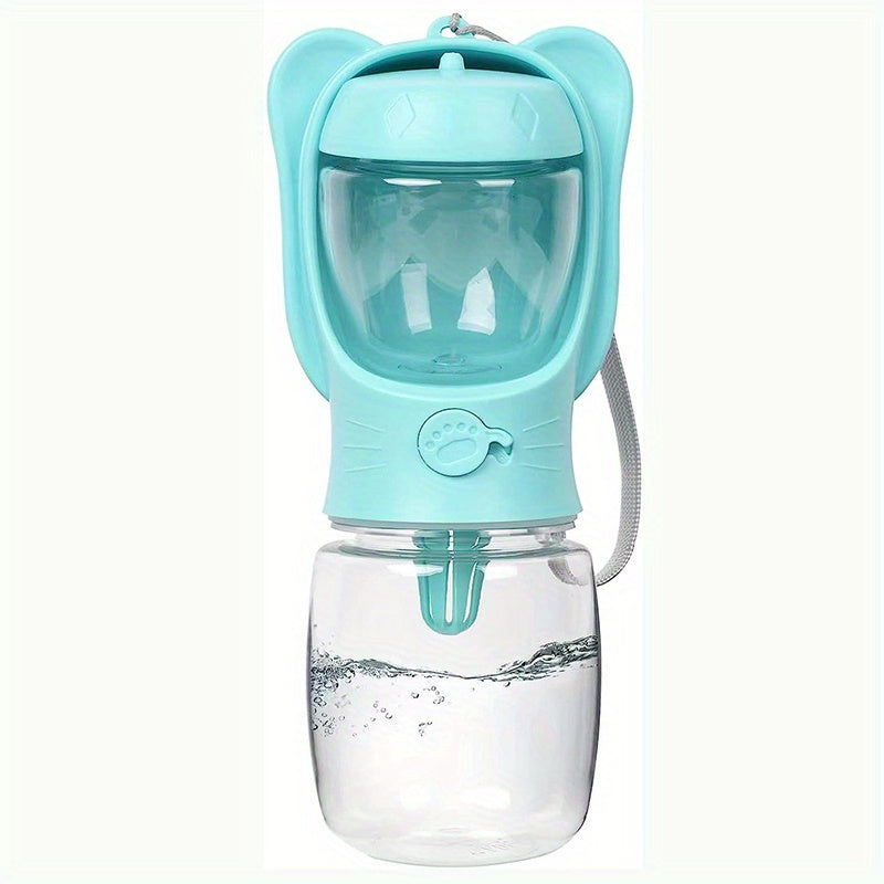 Leak Proof Dog Water Bottle with Food Container for Travel