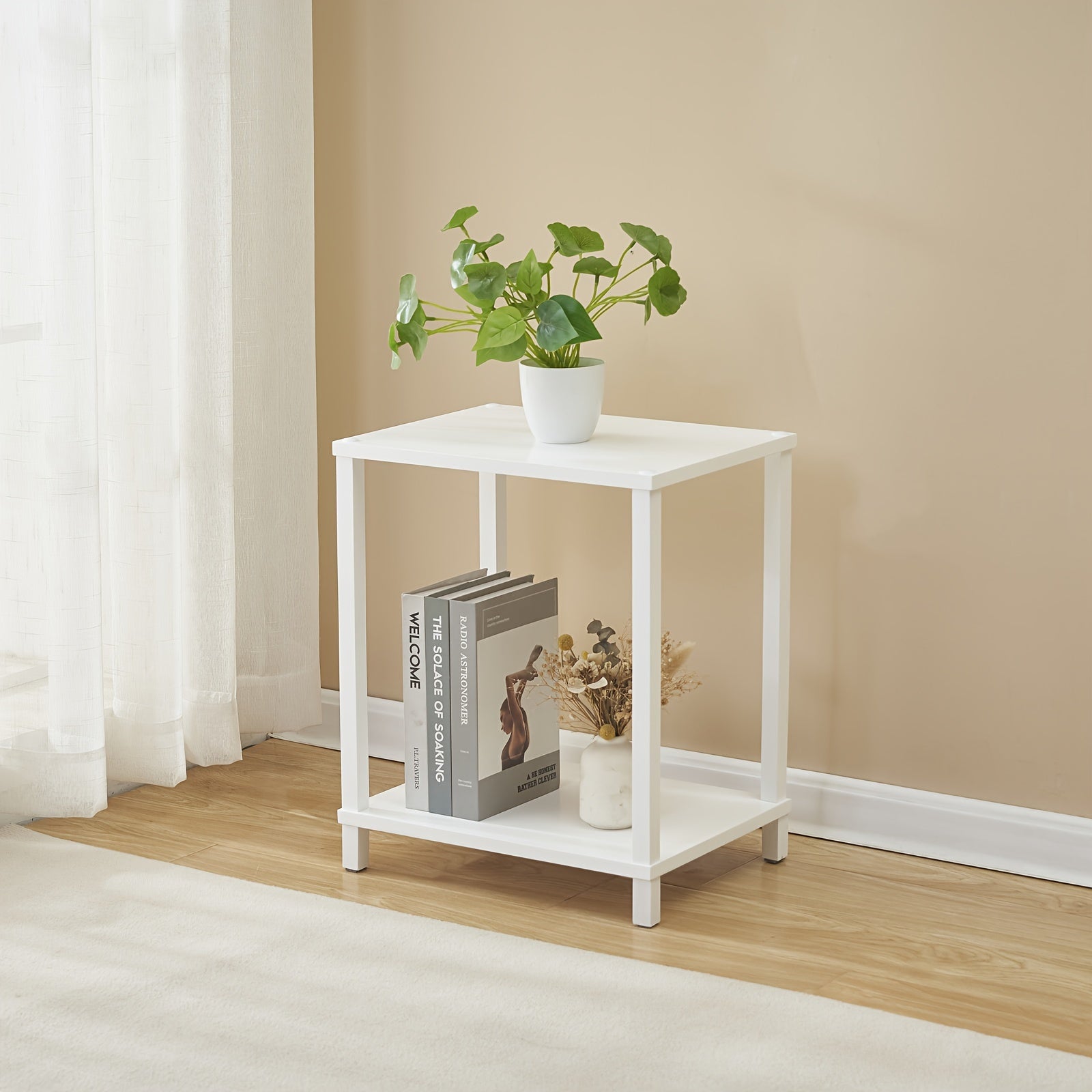 Nordic Mini Corner Indoor Sofa Table Living Room Bedroom Bedside Storage Table