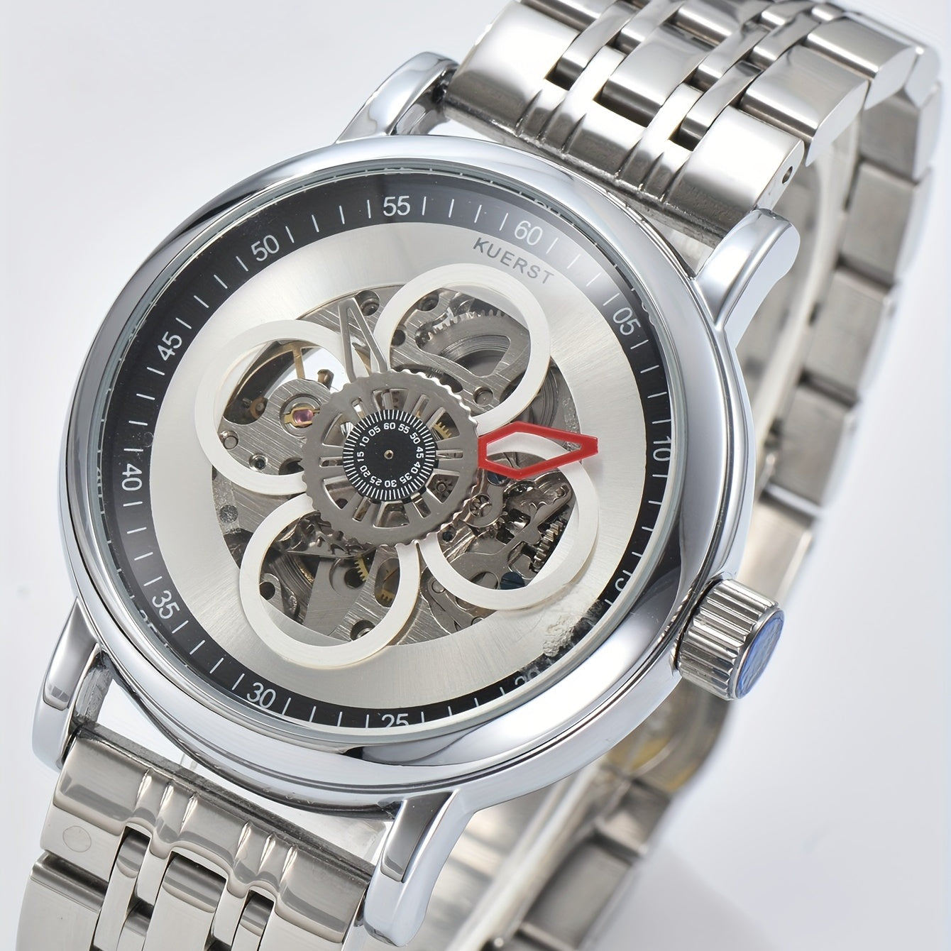 Teenager s Watch Men s Butterfly Double Button Steel Automatic Mechanical Watch