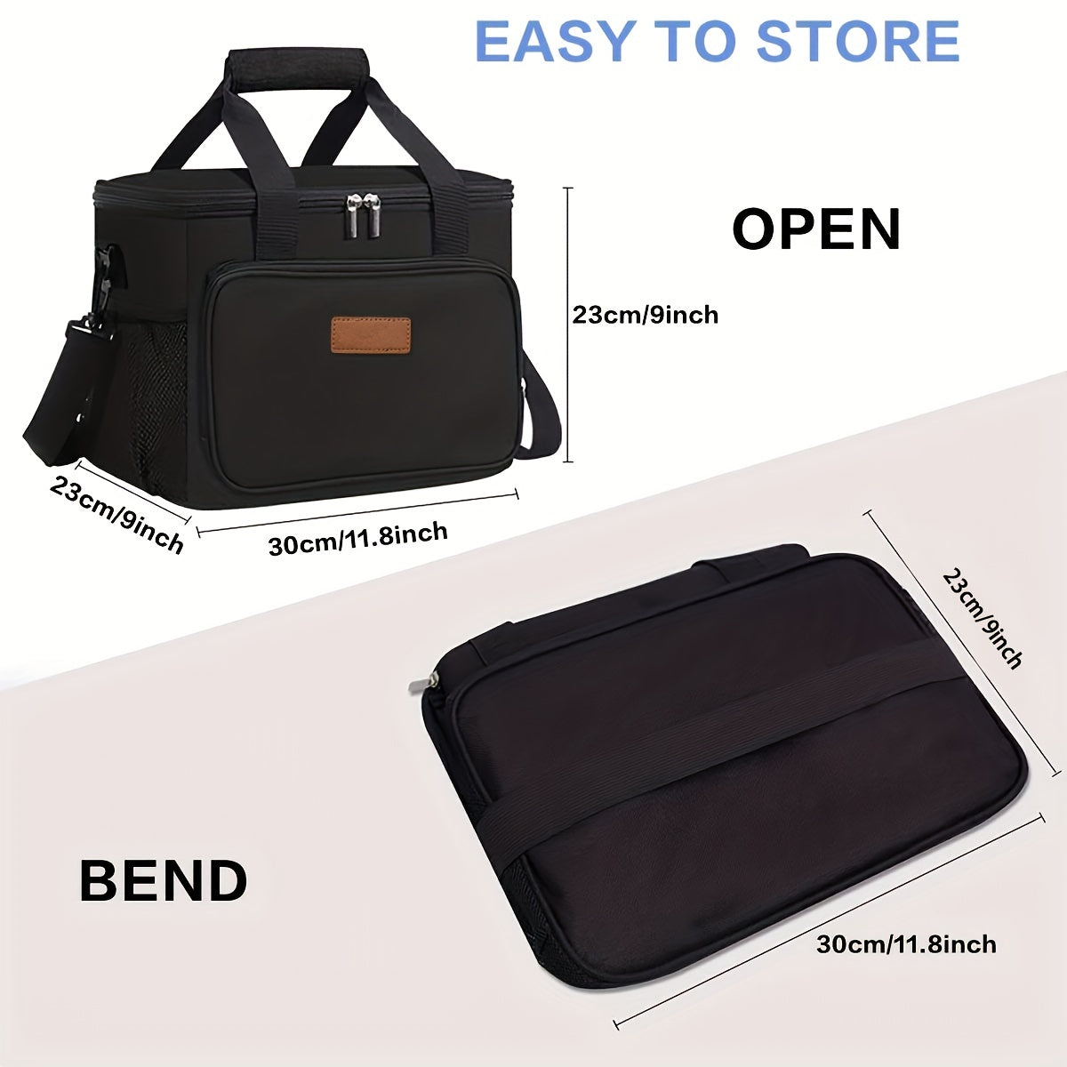 Rectangle Lunch Bag Insulated Lunch Bag Work Office Picnic Leak Proof Lunch Box