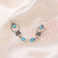 Vintage Turquoise Earrings Women Girls Party Jewelry