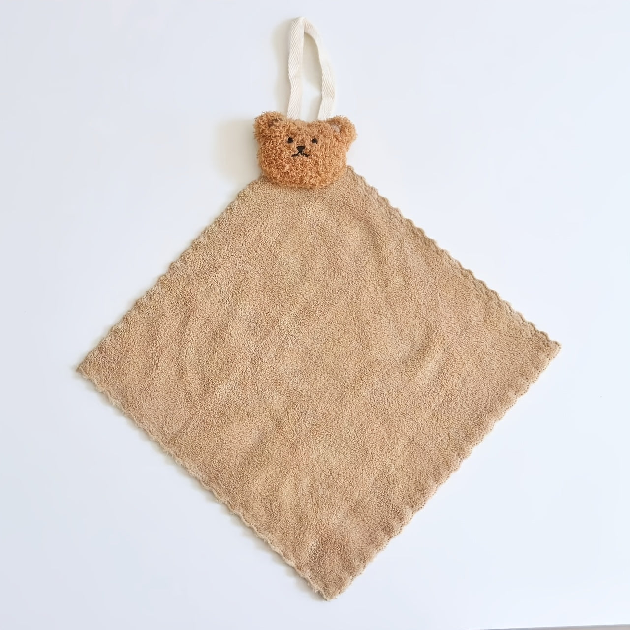 Absorbent Hanging Hand Towel - Soft Polyester - Neutral Colors