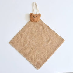 Absorbent Hanging Hand Towel - Soft Polyester - Neutral Colors