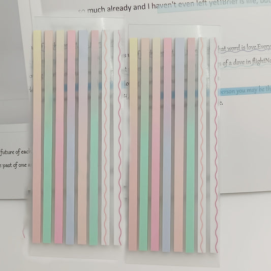 160pcs Transparent Highlighter Tape Sticky Tabs For Annotating Books