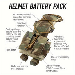 Helmet Pouch Counter Weight Pouch MK1 Helmet Pack Balance Weight Bag