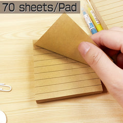 2 Pads 70 Sheets Pastel Lined Sticky Notes