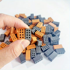 100pcs 1 12 Mini Bricks Crafts DIY House Building Model Clay Wall Decor Toy