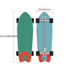 Durable Wooden Skateboard Waterproof Professional Stable Size 31