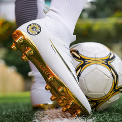 Non Slip Shockproof Soccer Spikes Cleats Lightweight Turf Soccer Shoes