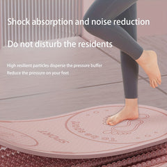 Non-slip Skipping Training Mat for Yoga Fitness, 140x60x1.5cm