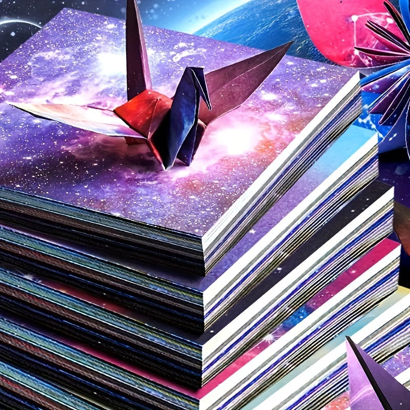 50 Sheets Double Sided 6 Inches Origami Star Pattern Square Easy To Fold 1 Pack