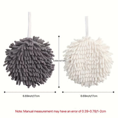 Soft Chenille Hanging Towel Quick Drying Kitchen Bathroom