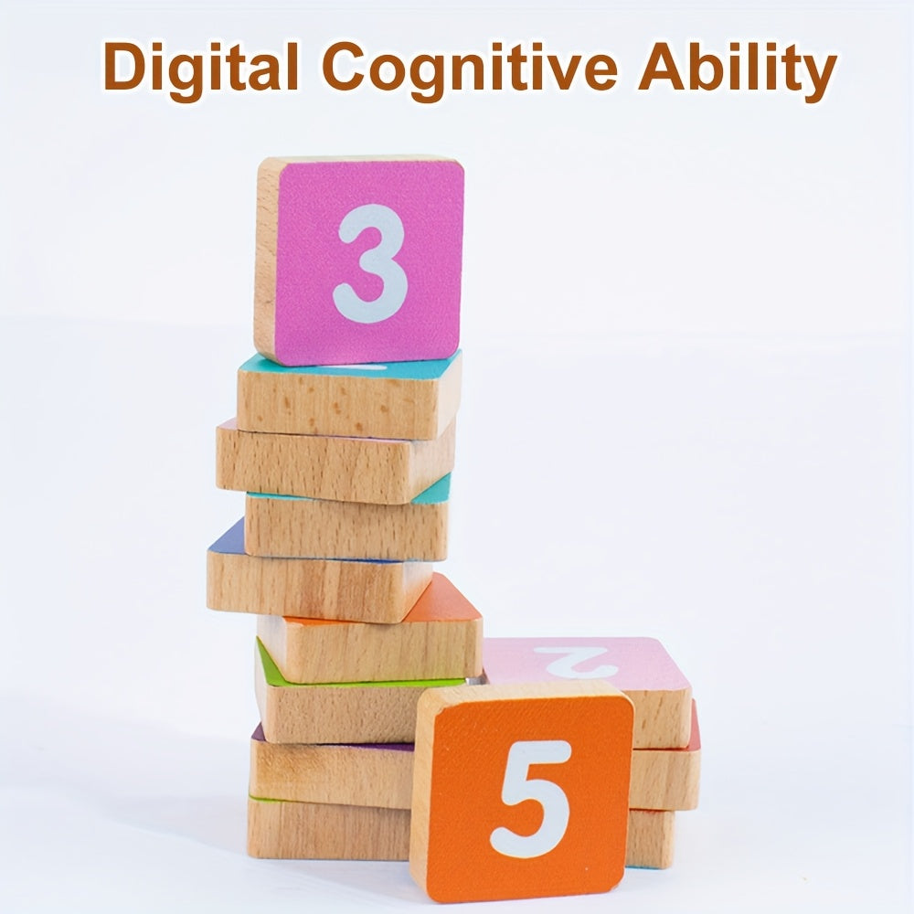 Wooden Arithmetic Learning Board for 3-yr-old Kids