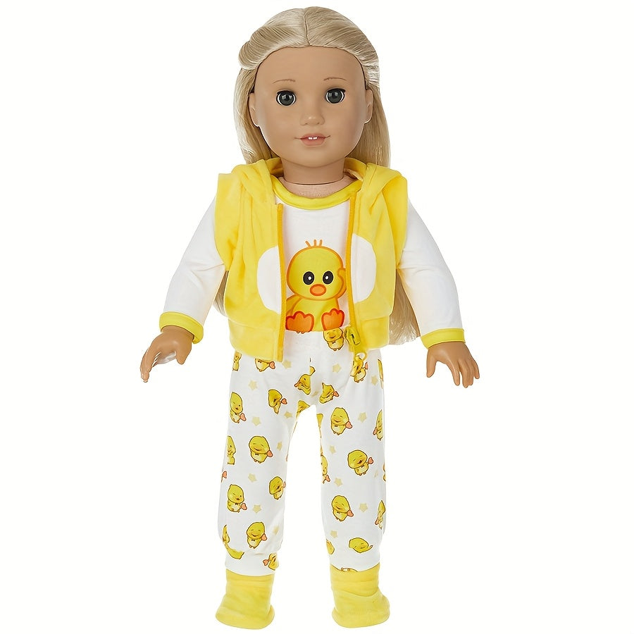 5pcs Yellow Duck Set for 17-18 inch Reborn Dolls and Girls