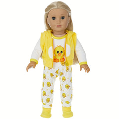 5pcs Yellow Duck Set for 17-18 inch Reborn Dolls and Girls