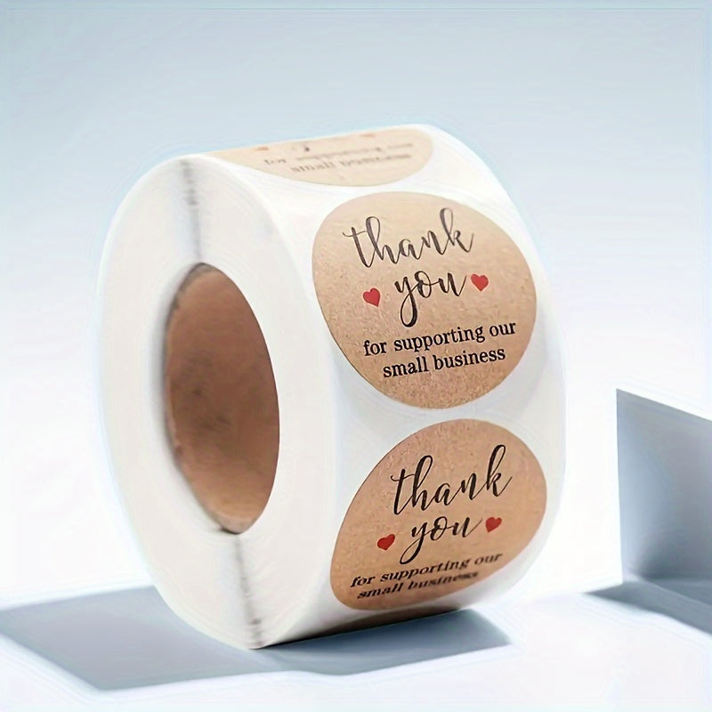 500 Thank You Sticker Self adhesive Label Packaging Sealing Sticker