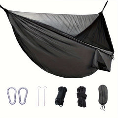 Portable Double Camping Hammock with Eye Mask and Accessories