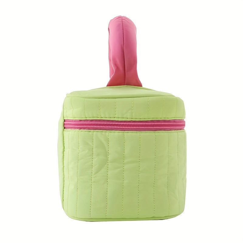 Colorblock Cosmetic Bag Multifunctional Toiletry Wash Bag