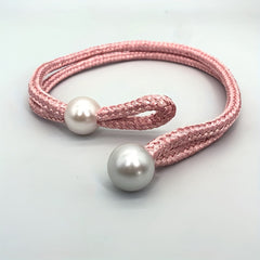 1pc Modern Rhinestone & Faux Pearl Curtain Tieback