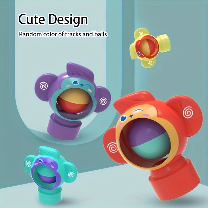 Colorful Toddler Stacking Toy with Rolling Balls
