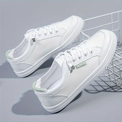 Women's Lace Up Walking Shoes Casual Flat Skate Shoes