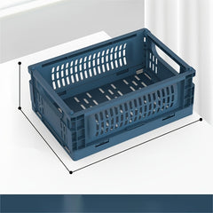 1pc Folding Storage Basket Outdoor Picnic Bin Desktop Storage