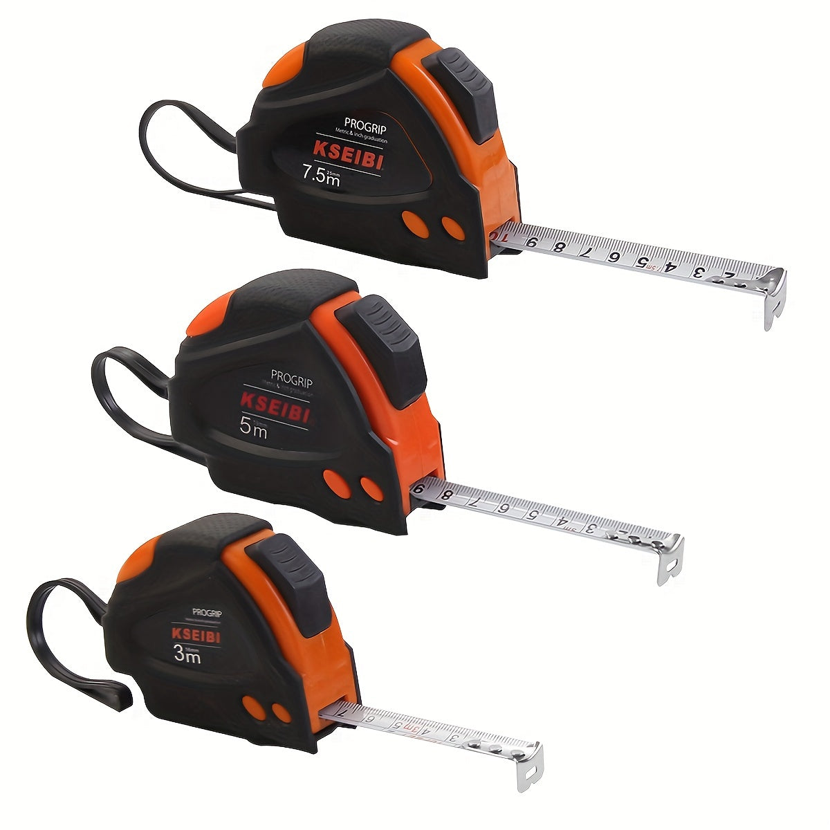 Heavy Duty Self Locking Steel Tape Measure Metric & Inch