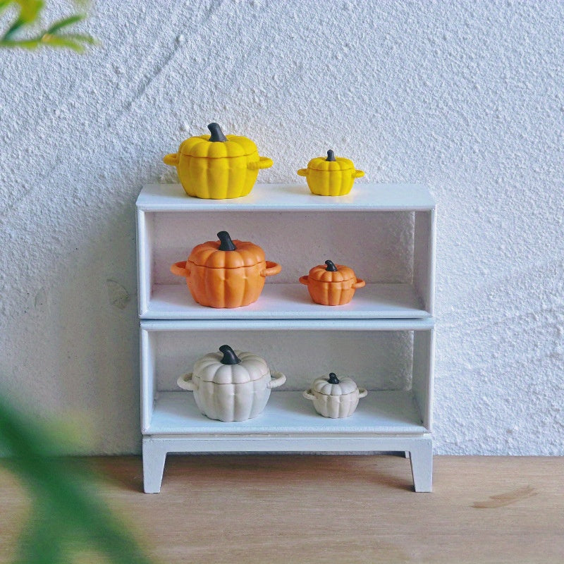 Halloween Pumpkin Casserole with Opening Lid