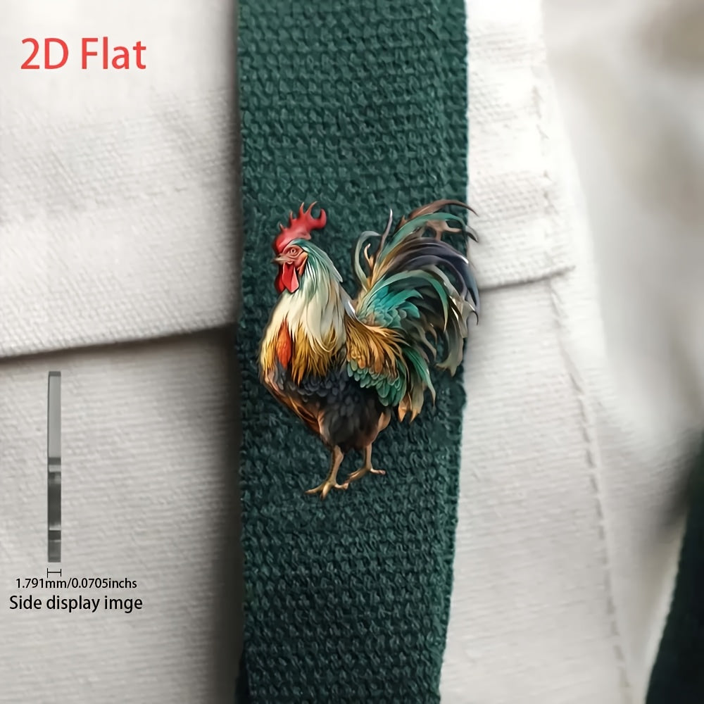 Mother's Gift 2D Acrylic Brooch DIY Accessories Compact Pin