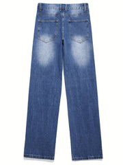 Men's Distressed Street Style Denim Jeans