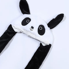 Cartoon Panda Hat With Moving Ears for Costume Party